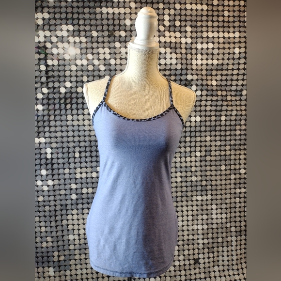 lululemon athletica Tops - Lululemon Blue tank with animal print straps